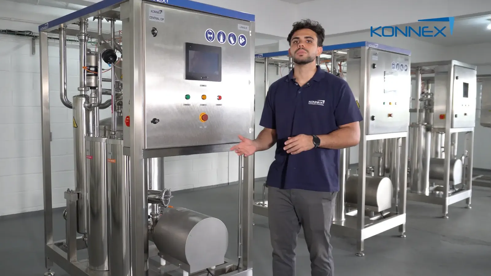 Gravação de vídeo técnico em indústria
